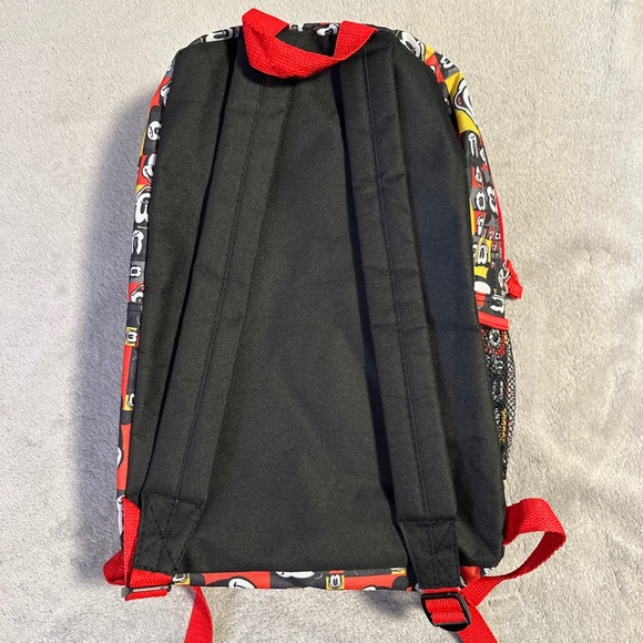 Walt Disney World Parks Authentic Backpack Mickey Mouse Pop Art Faces Red Yellow - Picture 2 of 13
